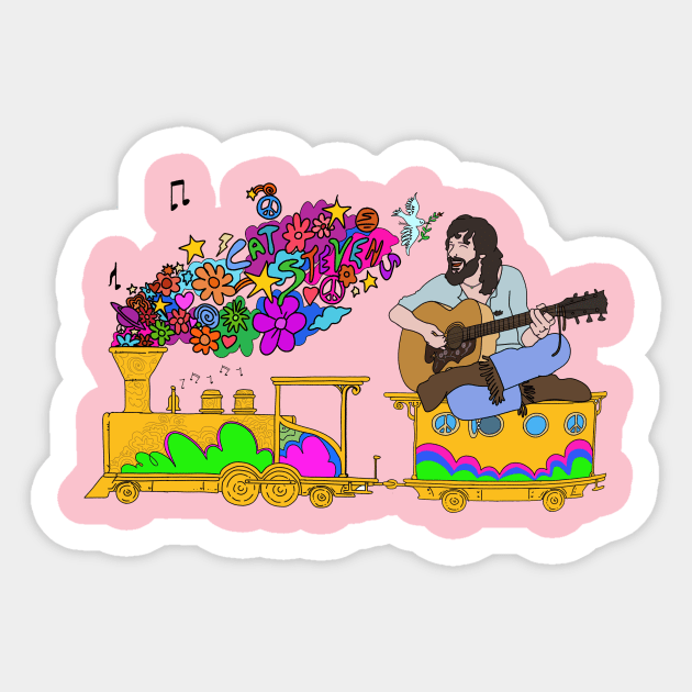 Cat Stevens Peace Train Sticker by tharrisunCreative